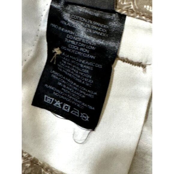 SLATE & STONE Men's Khaki Palm Print 7" Cotton Twill Short 36 - Picture 7 of 9